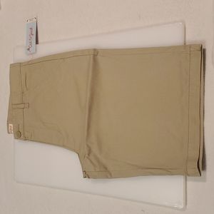 Boys khaki shorts, adjustable waist